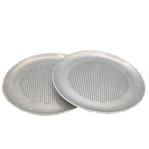 Rema 13" Round Aluminum Small Pizza Pan Vented Holes Crispy Crust Bakeware